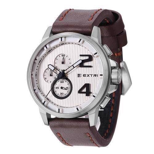 Image of Extreme mat rustfri stål Miyota OS1A quartz med chronograph Herre ur fra EXTRI, X3004-B